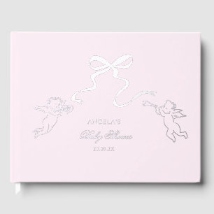 Real Foil Pink Baby Showroom Gästebuch