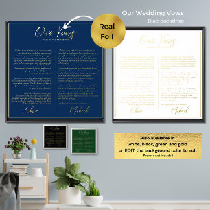 Real Foil Unsere WEDDING VOWS Neugier Mr. Foil P. Foliendrucke