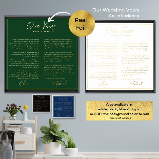 Real Foil Unsere WEDDING VOWS Neugier Mr. Foil P. Foliendrucke (Von Creator hochgeladen)