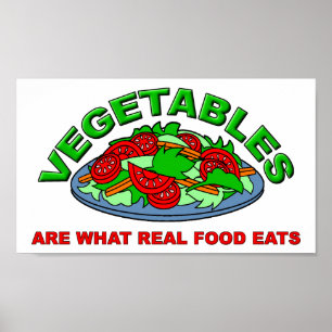 Real Food isst Funny Poster