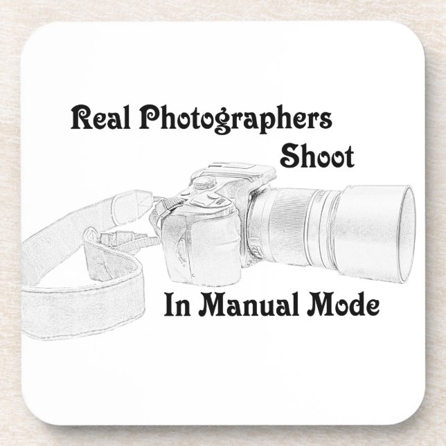 Real Fotografen Getränkeuntersetzer (Vorderseite)