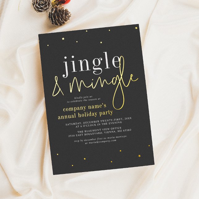 Real Fox Jingle & Mingle Corporate Holiday Party Folieneinladung (Von Creator hochgeladen)