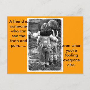 real_friends, Ein Freund.. Postkarte