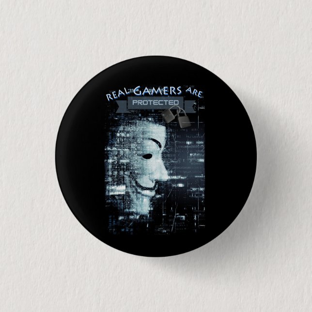 Real Gamers sind geschützt Button (Vorderseite)