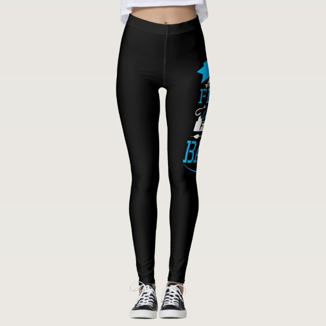 Real Girl Go Fishing For Bass Leggings (Vorderseite)
