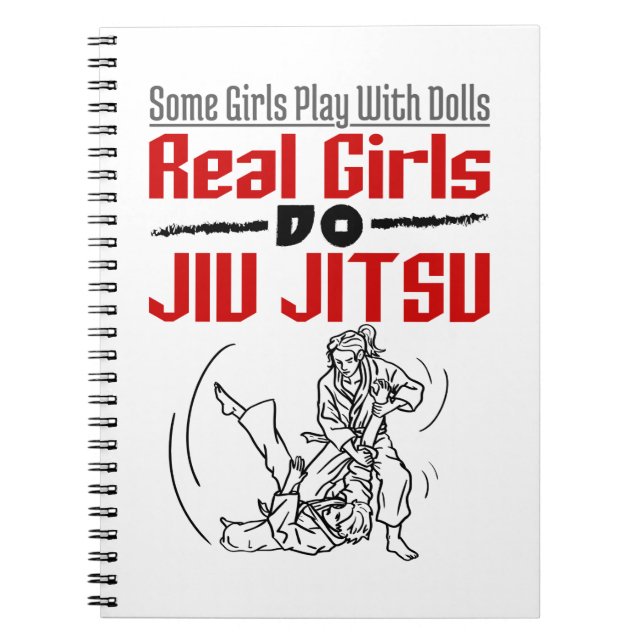 Real Girls Do Jiu Jitsu BJJ Jiujitsu Women Notizblock (Vorderseite)