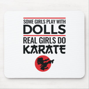 Real Girls Do Karate Niedlich Martial Arts Mousepad