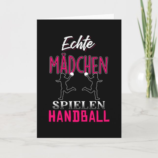 Real Girls Handball Karte (Vorderseite)