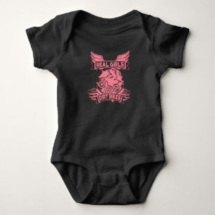 Real Girls Ride Dirt Bikes für Motocross Frauen Baby Strampler