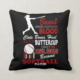 Real Girls werden Softball-Spieler-Geschenk Kissen