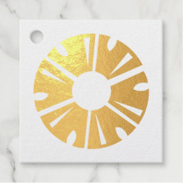 Real Gold Foil Ananas Party Planer Geschenkanhänger