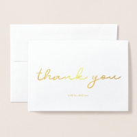 Real Gold Foil Personalisiert Elegati Vielen Dank