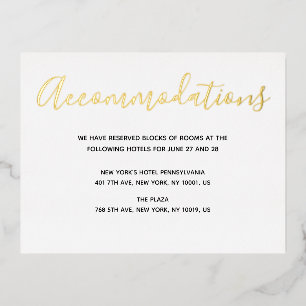 Real Gold Foil Script Hochzeitskarten Folie Einladungspostkarte