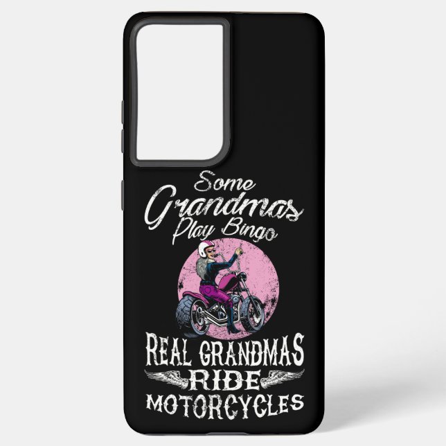 Real Grandmas Ride Motorräder Design Funny Gift Samsung Galaxy Hülle (Rückseite)
