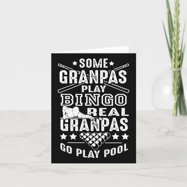 Real Grandpas Play Pool Karte (Vorderseite)