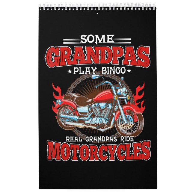 Real Grandpas Ride Motorräder Motorrad Lover Kalender (Titelbild)