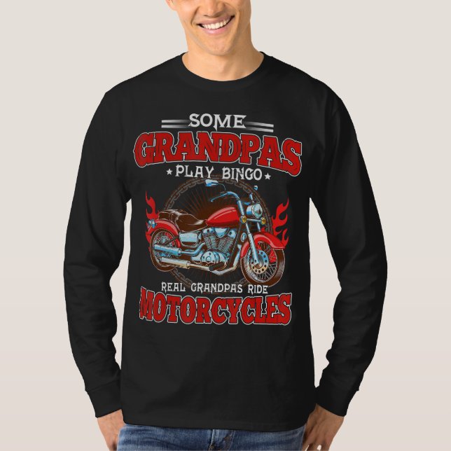 Real Grandpas Ride Motorräder Motorrad Lover T-Shirt (Vorderseite)