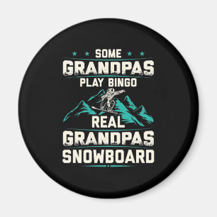 Real Grandpas Snowboard Magnet