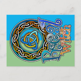 Real Hexe Postkarte