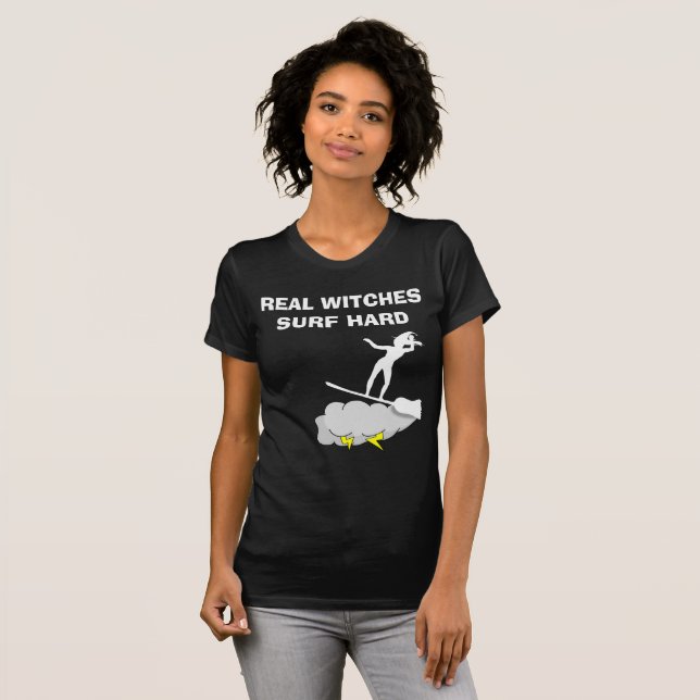 Real Hexen surfen hart T-Shirt (Vorne ganz)