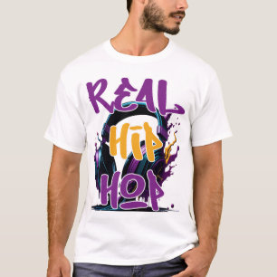 Real Hip Hop Kopfhörer T - Shirt - Urban Street