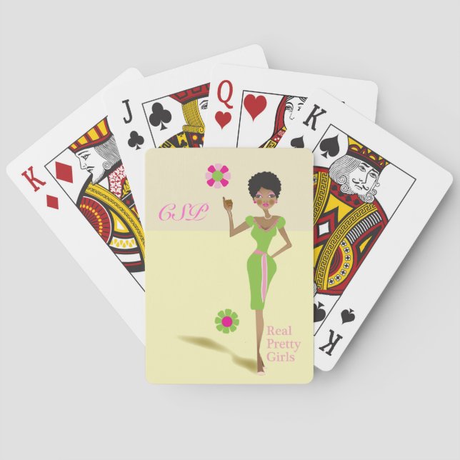 Real Hübsch Girls spielen Karte Spielkarten (Rückseite)