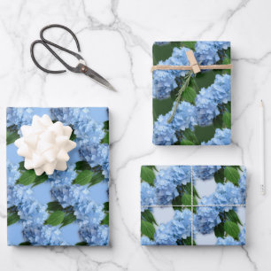 Real Hydrangea-Blume Geschenkpapier Set