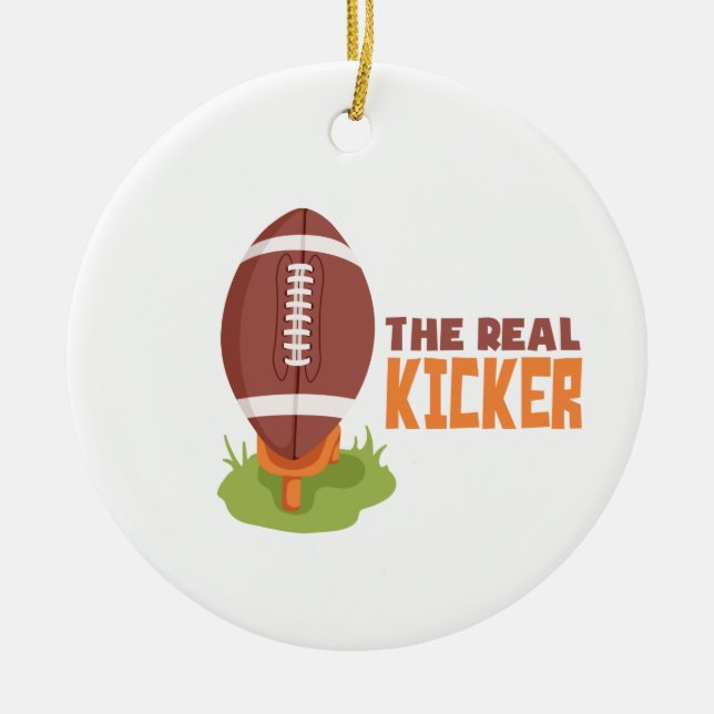 Real Kicker Keramik Ornament (Vorne)