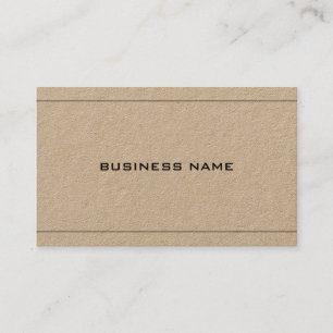 Real Kraft Paper Creative Beruflich Company Visitenkarte