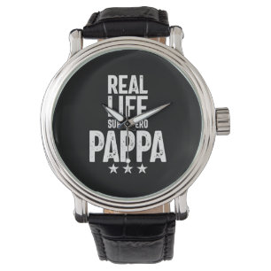 Real Life Superhero Pappa Father Gift Armbanduhr
