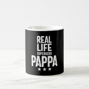 Real Life Superhero Pappa   Father Gift Kaffeetasse