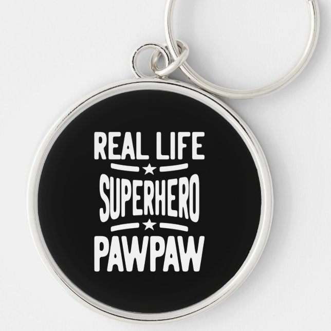 Real Life Superhero Pawpaw | Vater Opa Schlüsselanhänger (Vorne)