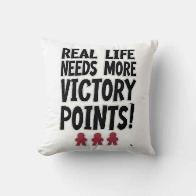 Real Life Victor Points Board Gamer Lifestyle Kissen (Vorderseite)