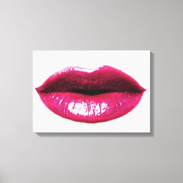 Real LIps Wrapped Canvas 20x14" Leinwanddruck (Vorderseite)