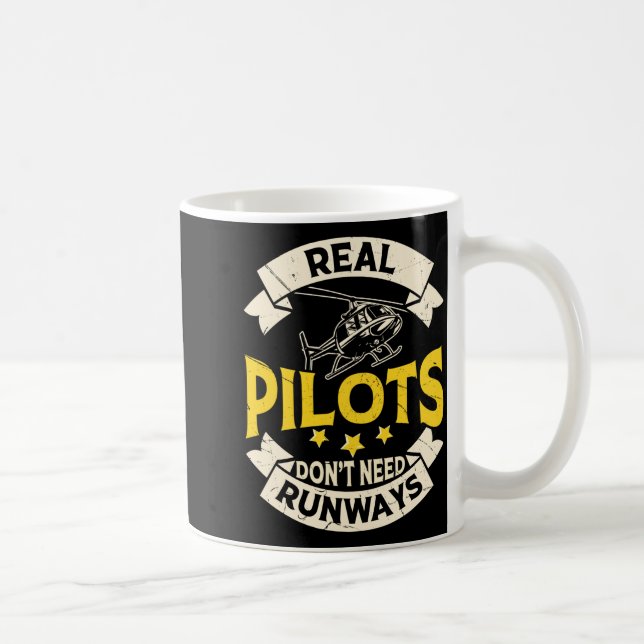 Real Lots Dont Need Runways Long Sleeve  Kaffeetasse (Rechts)
