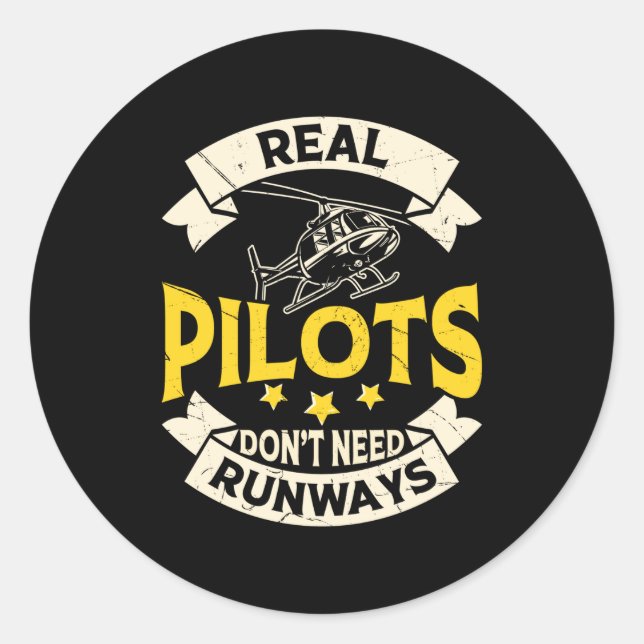 Real Lots Dont Need Runways Long Sleeve  Runder Aufkleber (Vorderseite)