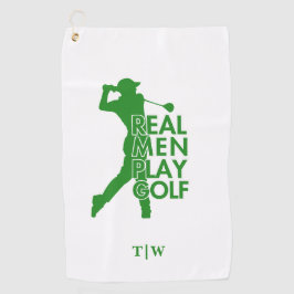 Real Man Play Golf Funny Golf Thema Golfhandtuch