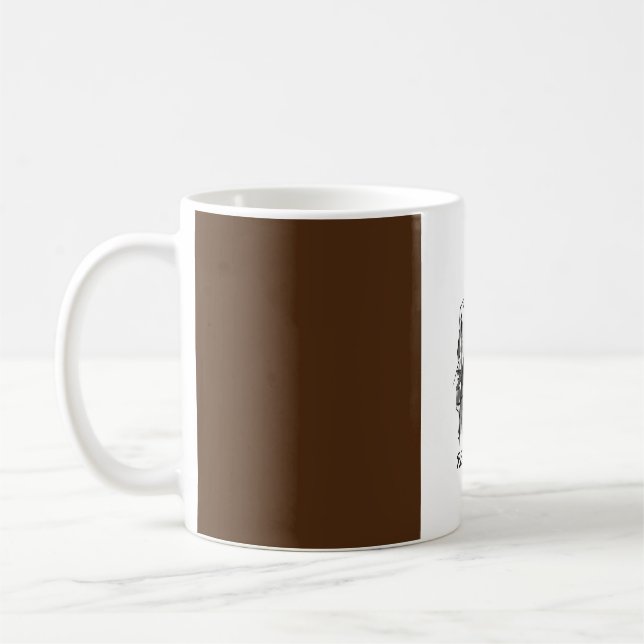 "Real Man, Real Brew: Personalisierte Keramik Tass Kaffeetasse (Links)