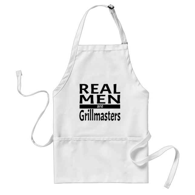 Real Men Are Grillmasters BBQ Cooking Steaks Grill Schürze (Vorne)