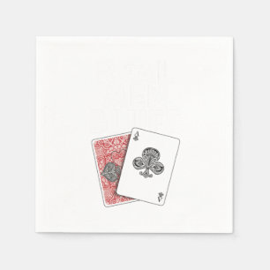 Real Men Bluff Poker Player Gambler Casino Geschen Serviette
