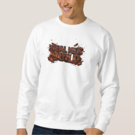 Real Men Build Lava Fire Carpenter Sweatshirt