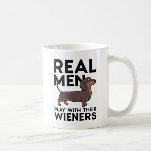 Real Men Dackeln Kaffeetasse