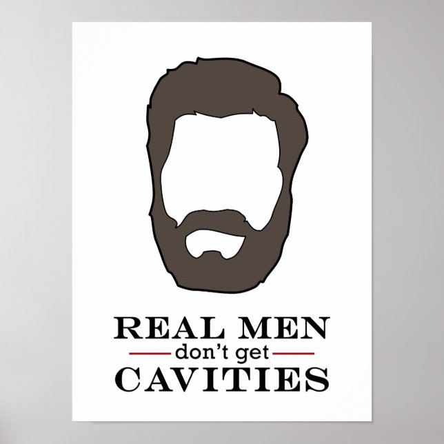 Real Men Dental Poster (Vorne)