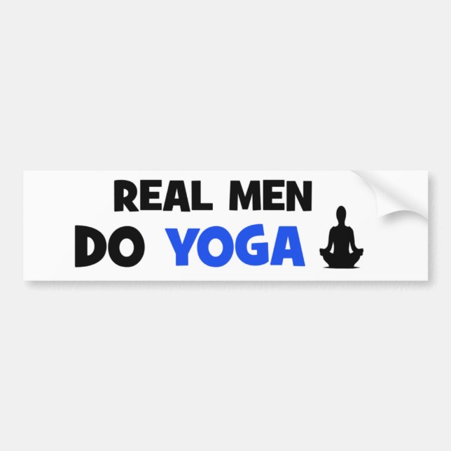 Real Men Do Yoga - Funny Autoaufklebers Autoaufkleber (Vorne)