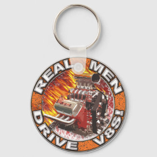 Real Men Drive V8s Keychain Schlüsselanhänger