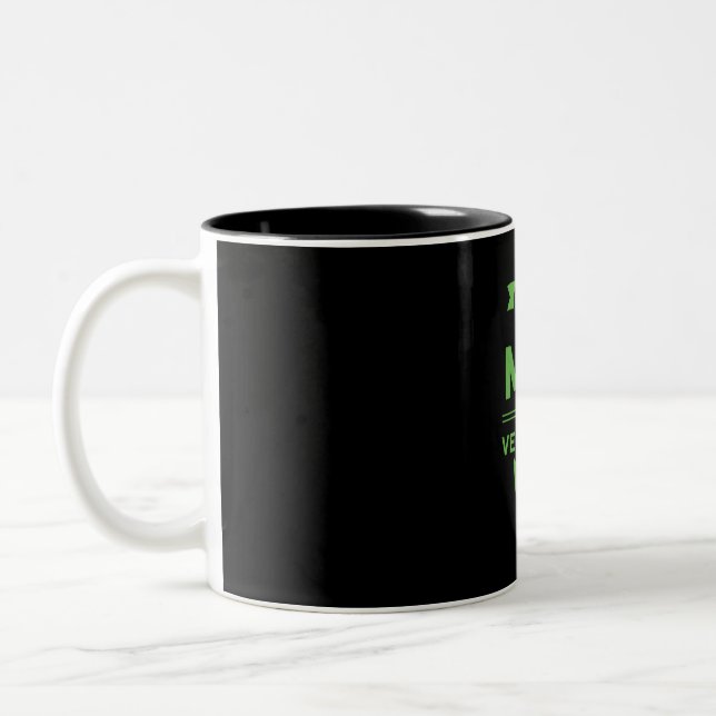 Real Men essen Gemüse Zweifarbige Tasse (Links)