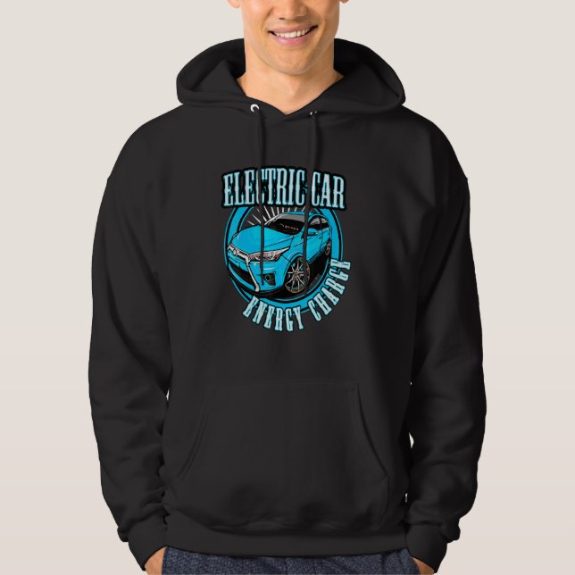 Real Men fahren Elektroauto E-Car Plug-In 1 Hoodie (Vorderseite)