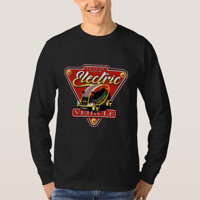 Real Men fahren Elektroautosteckdose 3 T-Shirt (Vorderseite)