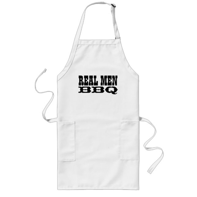 Real Men GRILLEN | Große Schürze zum Grillen für M (Vorne)