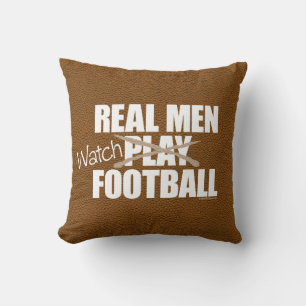 Real Men gucken Fußball-Kissen Kissen